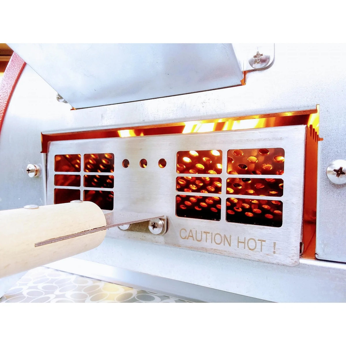 WPPO Le Peppe Portable Red Wood Fired Pizza Oven with Peel - WKE-01 - Room By The Tree