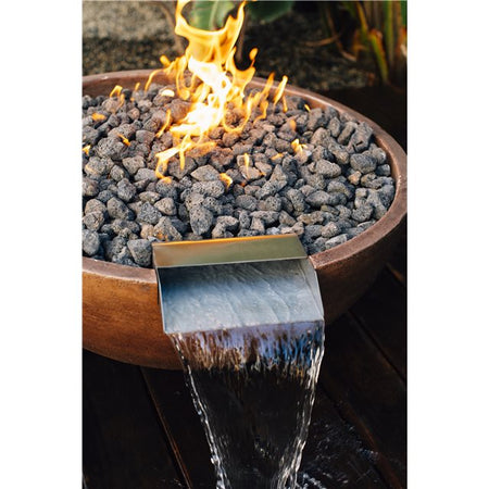 TrueFlame 30" Adobe Series Glass Fiber Reinforced Concrete Gas Fire & Water Bowl - Room By The Tree