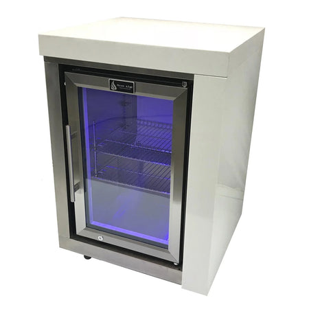 Mont Alpi 2.6 Cu. Ft. Outdoor Rated Refrigerator Cabinet Module - Black Stainless Steel - MASFM-BSS - Room By The Tree
