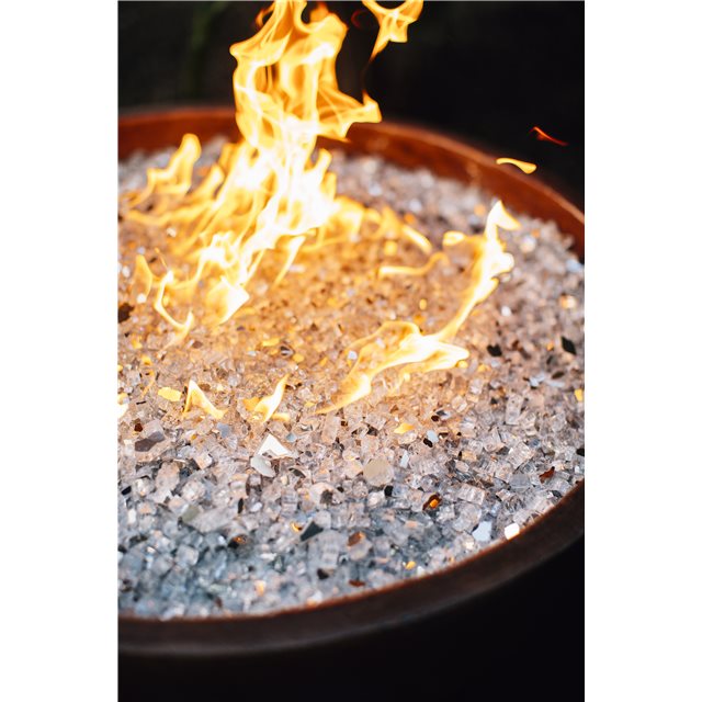 TrueFlame 30" Adobe Series Glass Fiber Reinforced Concrete Gas Fire & Water Bowl - Room By The Tree
