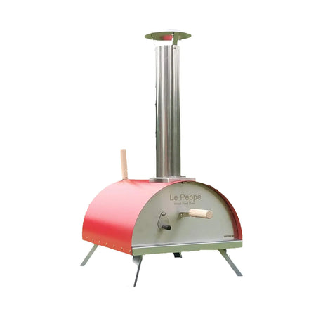 WPPO Le Peppe Portable Red Wood Fired Pizza Oven with Peel - WKE-01 - Room By The Tree