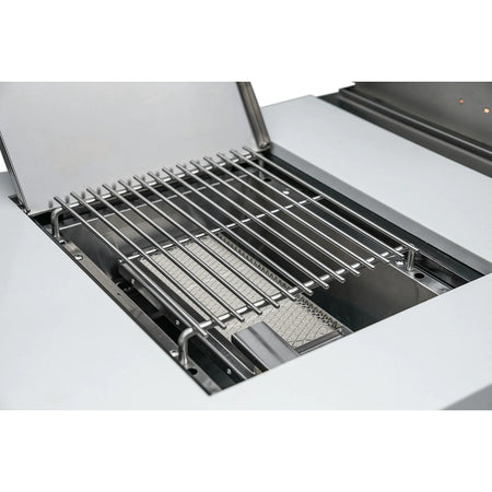 Mont Alpi 805 Deluxe Propane Gas Island Grill W/ Infrared Side Burner & Rotisserie Kit - Stainless Steel - MAi805-D - Room By The Tree