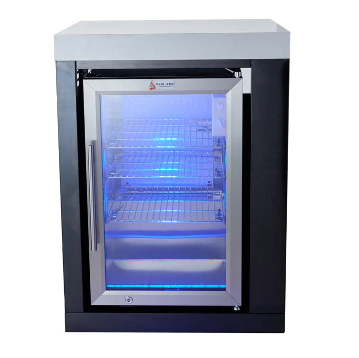 Mont Alpi 2.6 Cu. Ft. Outdoor Rated Refrigerator Cabinet Module - Black Stainless Steel - MASFM-BSS - Room By The Tree
