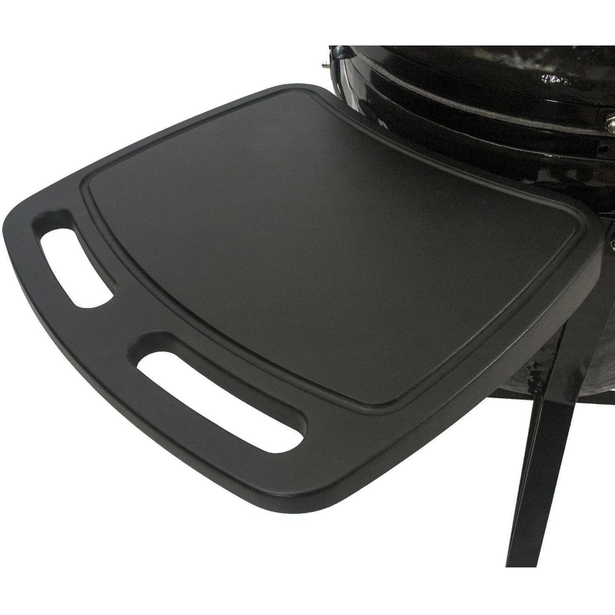 Primo All-In-One Oval XL 400 Ceramic Kamado Grill With Cradle, Side Shelves, And Stainless Steel Grates - PGCXLC (2021) - Room By The Tree