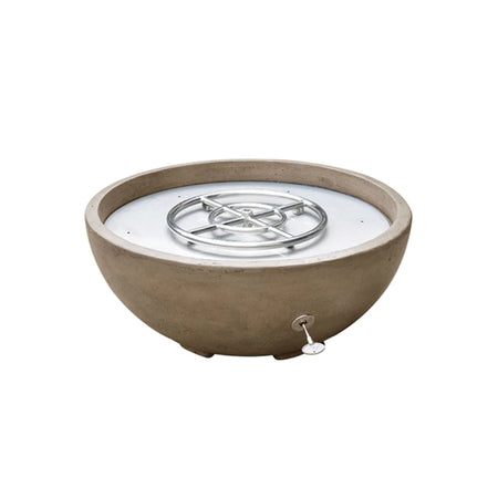 TrueFlame 30" Adobe Series Glass Fiber Reinforced Concrete Gas Fire & Water Bowl - Room By The Tree