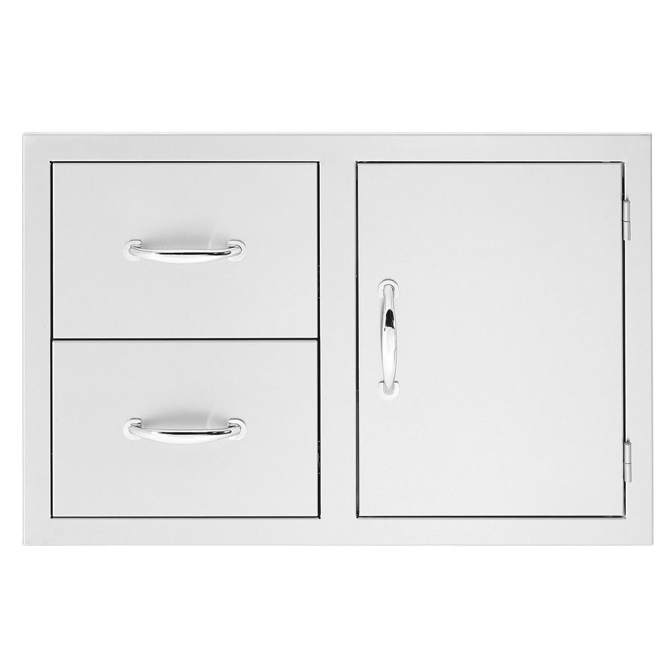 Summerset SSDC2-42 Access Door & Double Drawer Combo, Stainless Steel, 42-Inch