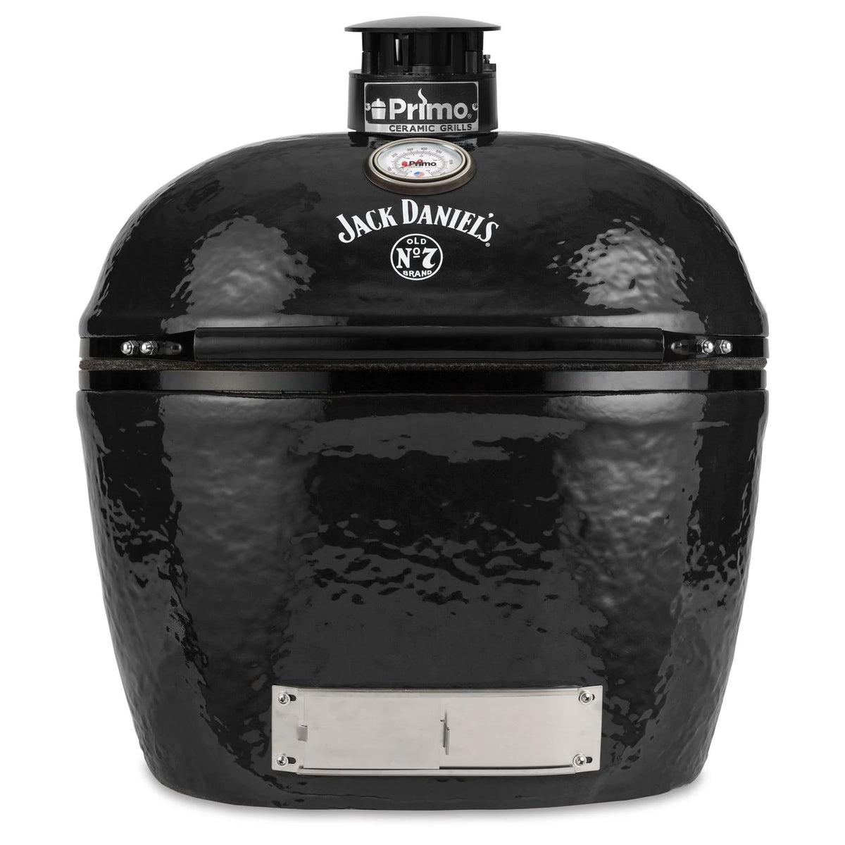 Primo Jack Daniels Edition Oval XL 400 Ceramic Kamado Grill With Stainless Steel Grates - PGCXLHJ (2021) - Room By The Tree 