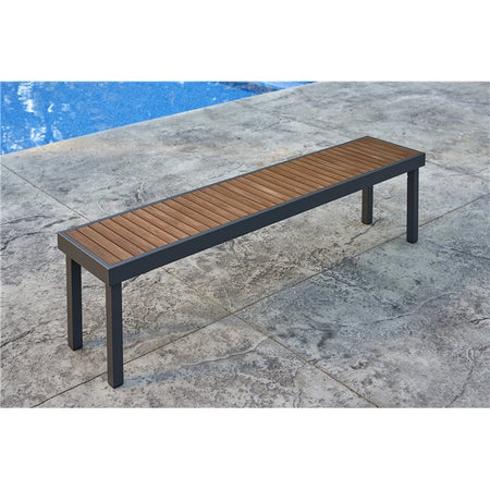 Outdoor GreatRoom Kenwood Long Patio Dining Bench - KW-LB-183 - Room By The Tree 