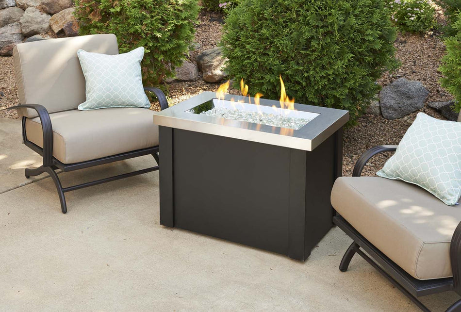 The Outdoor GreatRoom Company - Providence Fire Pit Table, 20x32-Inches - PROV-1224