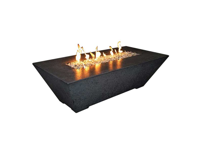 Grand Canyon ORECFT-603024 Olympus Extra Tall 60x30-Inch Rectangular Black Propane Fire Pit - Room By The Tree 