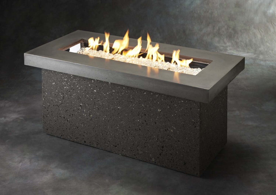 The Outdoor GreatRoom Company KL-SC Key Largo Fire Pit, Supercast, 25.5x54-Inches
