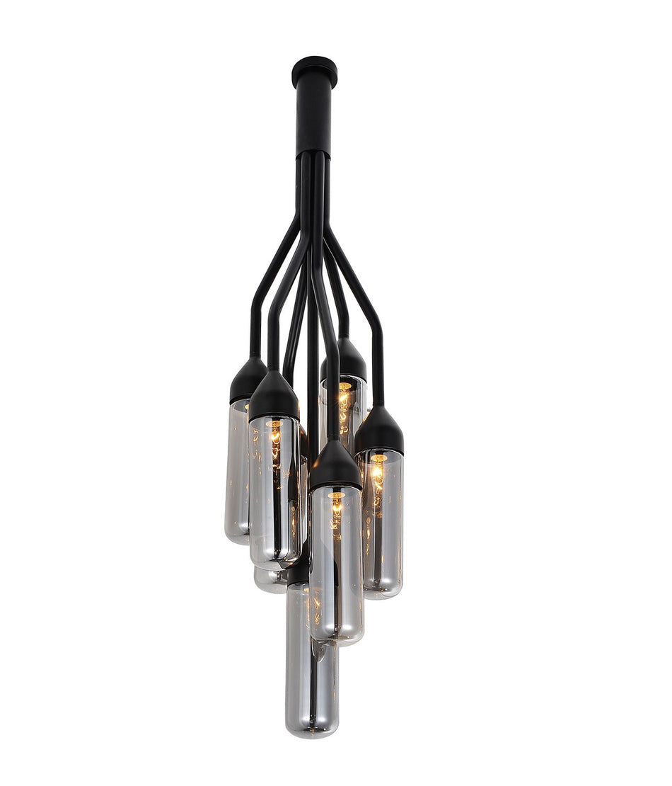 Darsie Pendant Lamp, Black - Modern with Light Bulbs by Whiteline Modern Living